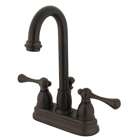 Kingston Brass 4" Centerset Bathroom Faucet, Oil Rubbed Bronze KB3615BL